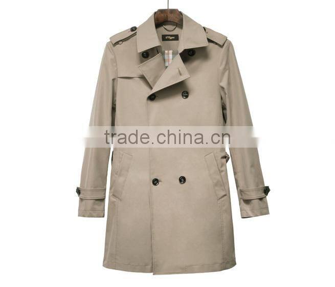 beige color autumn winter men winter coat
