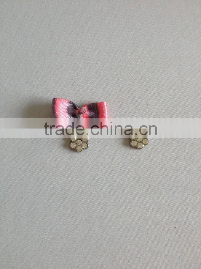 Bulk metal custom charm with long tassel,nice crystal decorative pendant