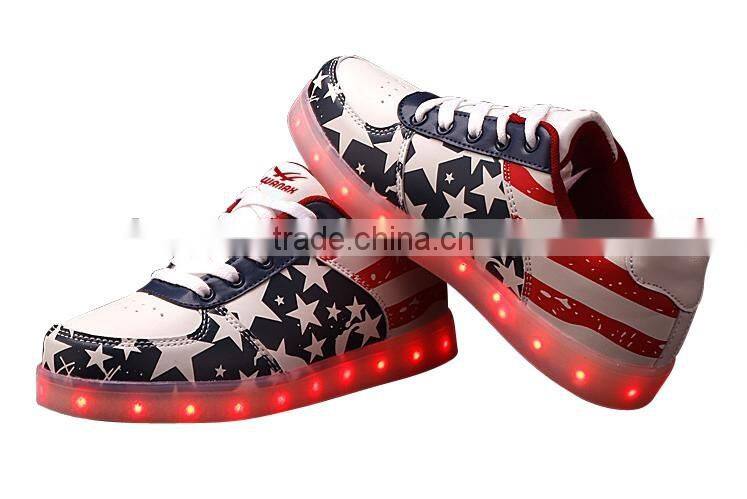 new PU LED lights shoes sneaker shoes LED sports shoes