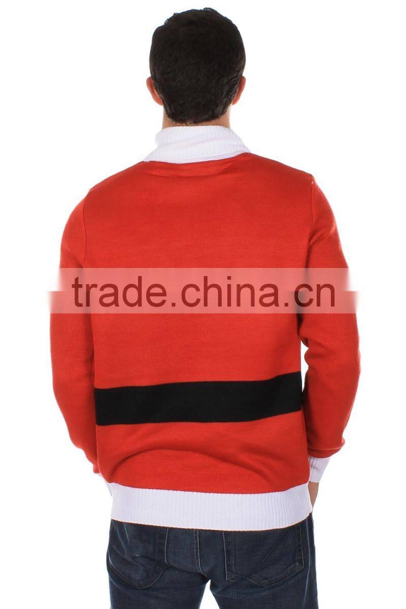 100% woolen nice design pullover Ugly Christmas sweater design for men on 2016
