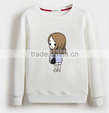 customized design catoon crewneck pullover fleece TC65/35 cheaper hoodies/sweatshirt