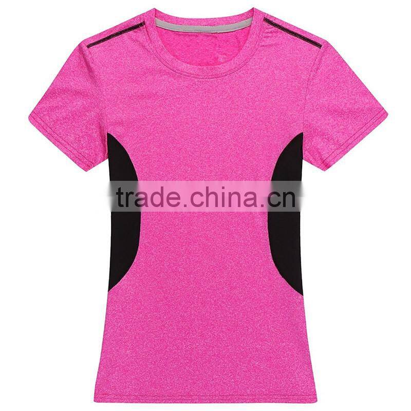 Custom quick dry comfortable gym t-shirt for women
