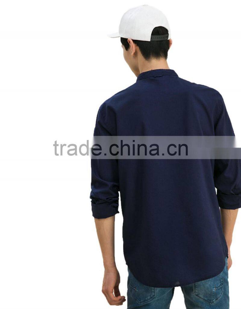 Fashion summer 100% cotton mens basic short sleeve casual shirts