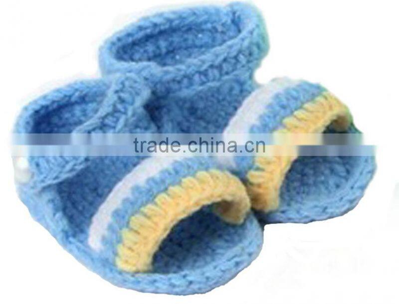 Dropship hand crochet infant&toddler newest design slippers hot