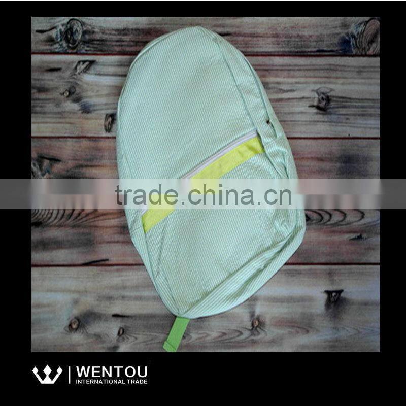 Newest Design Pretty Practical Monogrammed Seersucker Backpack