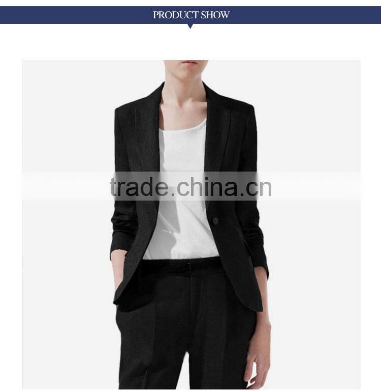 2015 Factory Price Elegant Ladies Stylish Pant Suit