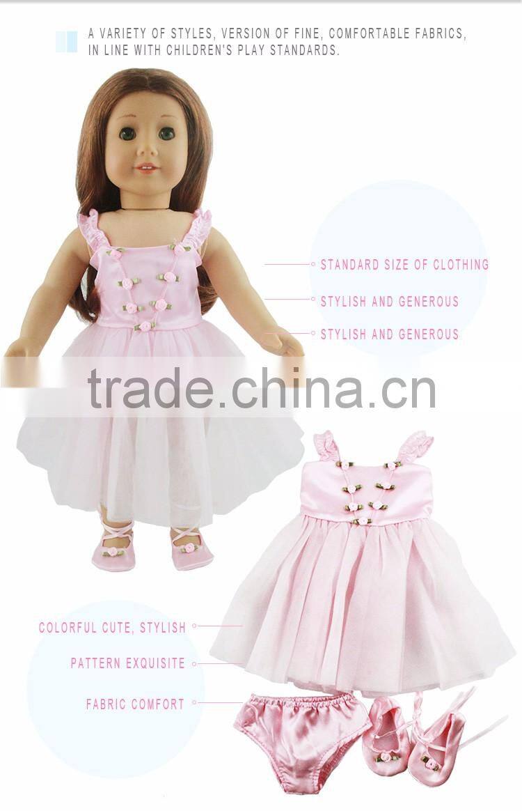 Cheap 18 inch pink beautiful american girl baby doll clothing