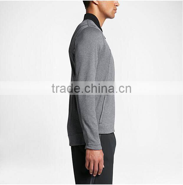 Custom dri-fit bomber basketball jacket men wholesale gym wear