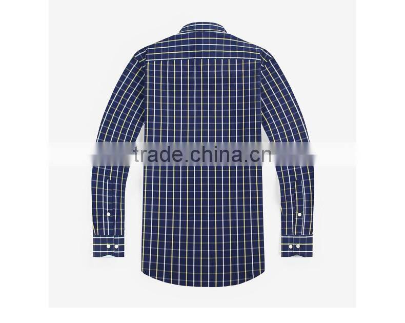 Customise high quality check pattern 100 cotton mechanic work shirt for men