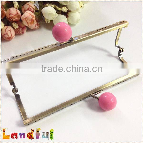 Wholesale Colorful Candy Heads With Sewing Holes Metal Bag Purse Frame