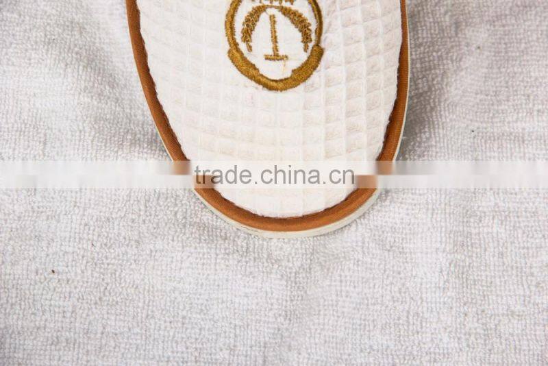 waffle fabric hotel disposable eva slippers