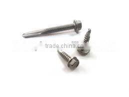 Made in Taiwan Steel Stainless Steel Copper TRIM OVAL HEAD PHIL WITH SPECIAL WASHERSELF DRILLING SCREW