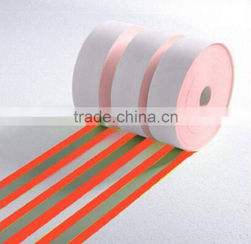 Best quality flame retardent reflective warning tape silver yellow orange