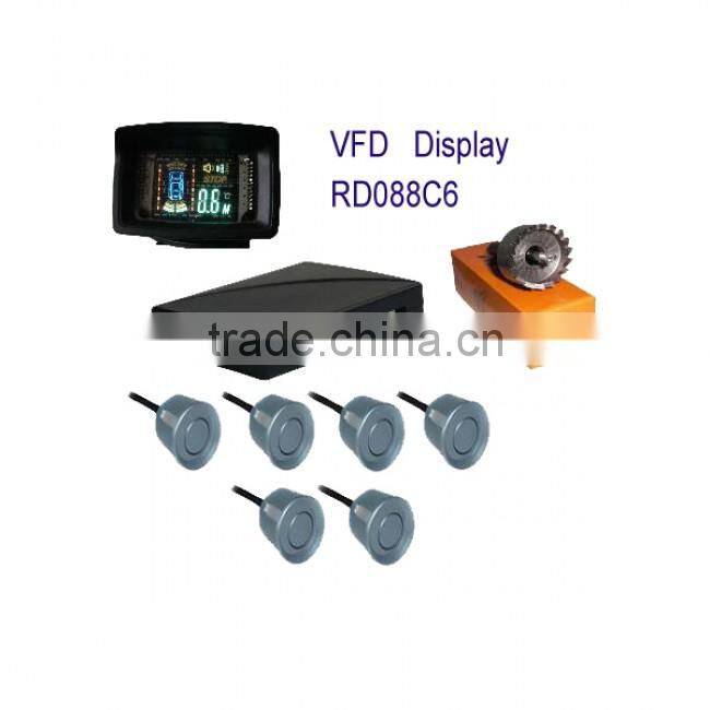 VFD&HUD display car parking sensor with buzzer alarm