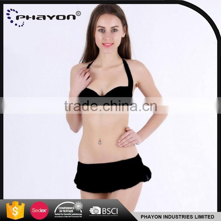 < OEM> beach bikini photos mini bikini black newest halter bikini