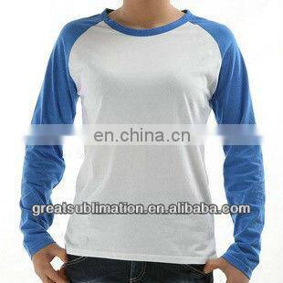 Woman long sleeve T-shirt For Sublimation