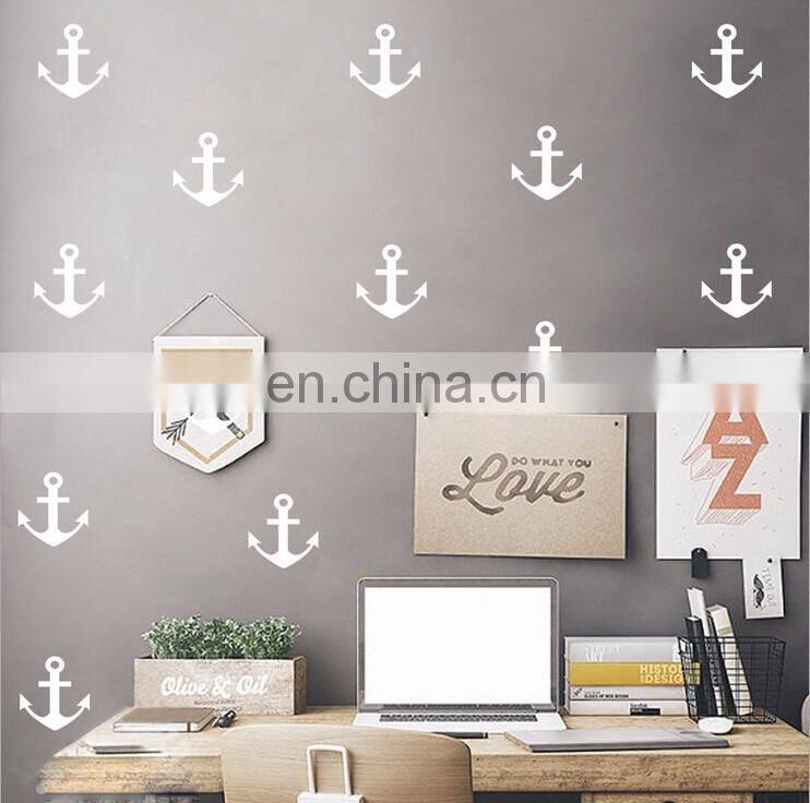 Ins Style Anchors Shape Vinyl Wall Sticker Children Room Home Decoration Mural Roon Decal