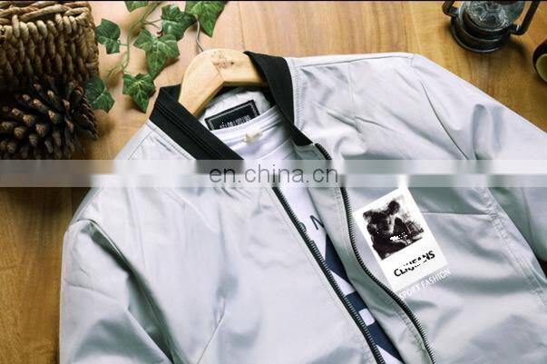autumn 2017 new design teen clothing korean style bomber jacket jackets men