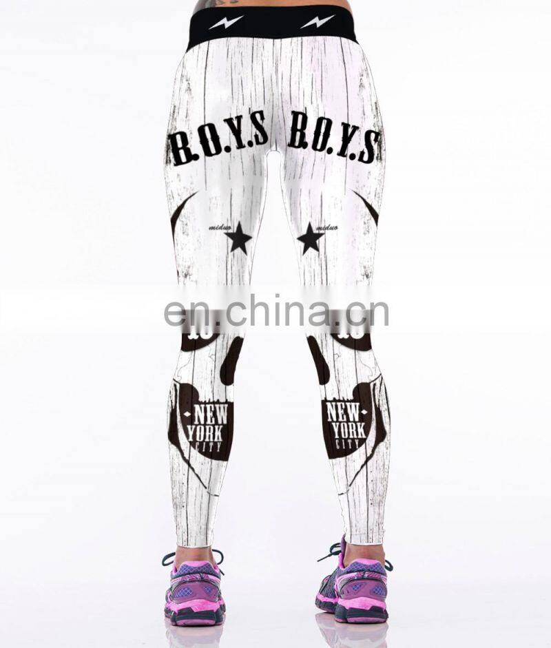 custom design sublimation printed sport fitness yoga leggings for women