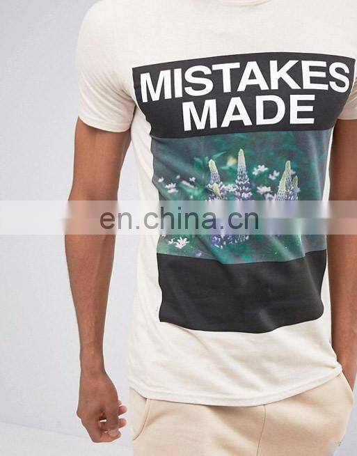 Digital printing men wholesale cheap full-size T-shirt