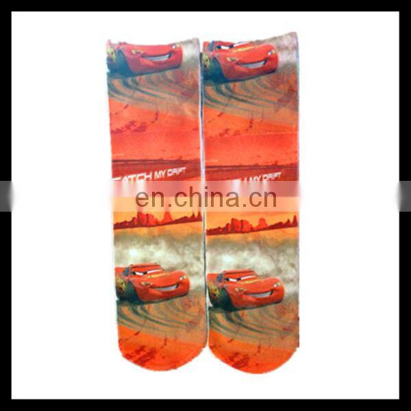 hot sale digital print cartoon tube socks