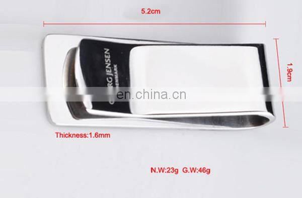 Custom Promotion stainless steel antique money clip