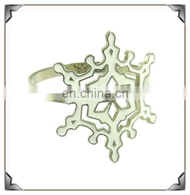 hot sale customized sunflower shaped napkin ring table decoration