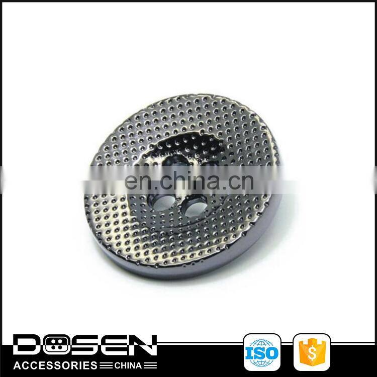 Newest style high quality dark nickle free four holes button for clothing