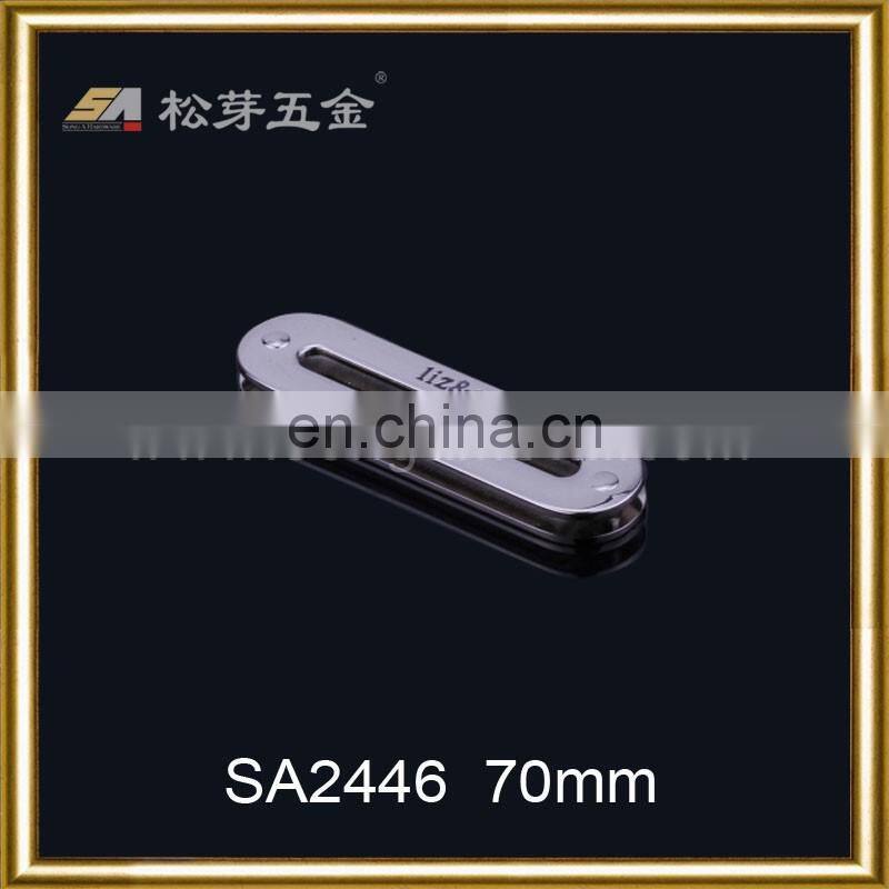 Custom SS17 Fashionable Shiny Metal Eyelet Buckle, Oval Metal Buckle Eyelet For Leather Bag