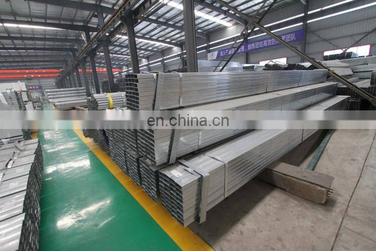Light weight galvanized steel pipe steel box section standard sizes rectangular hollow section q235b