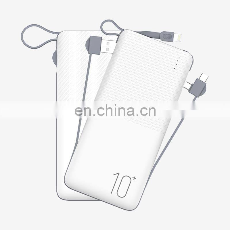 PA-PB72 Power bank with cable Mobile phone universal power bank