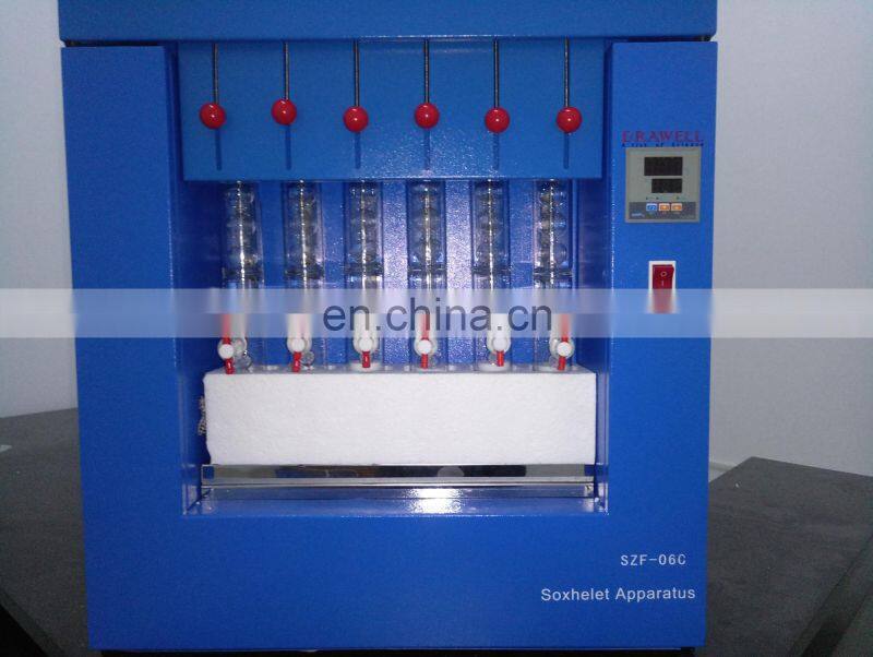 SZF-06A/DW-SZF-06C Soxhelet Apparatus body fat analyzer