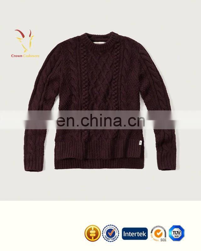 Warm Wool Private Label Knitted Winter Sweater for Women