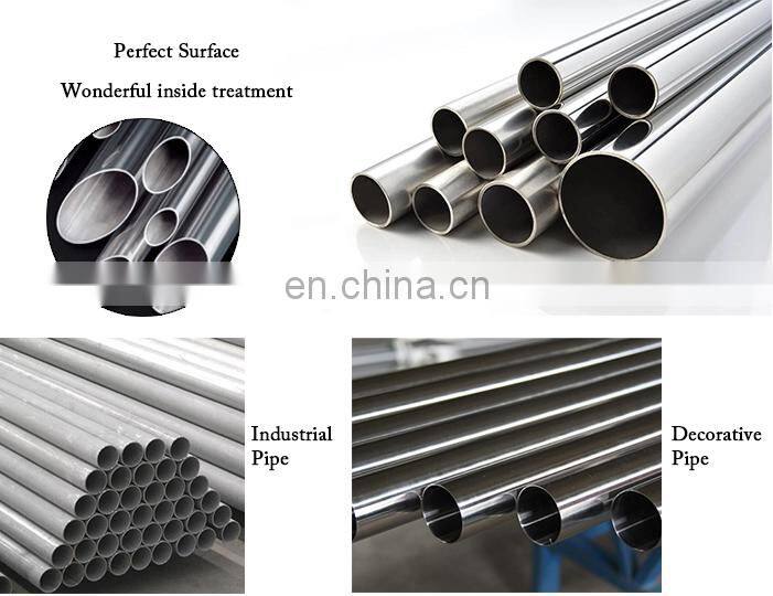 201 304 Stainless Steel SS 316 Round Welded Polished Seamless Pipe