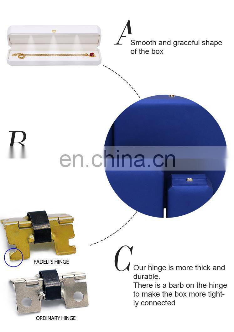 Wholesale Custom Logo White Jewelry Packing Box Bracelet Box