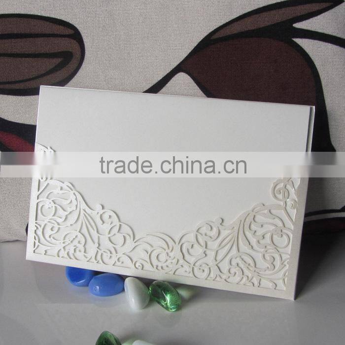 Wholesale Folding Paper Blank Classical Wedding Invitation Card