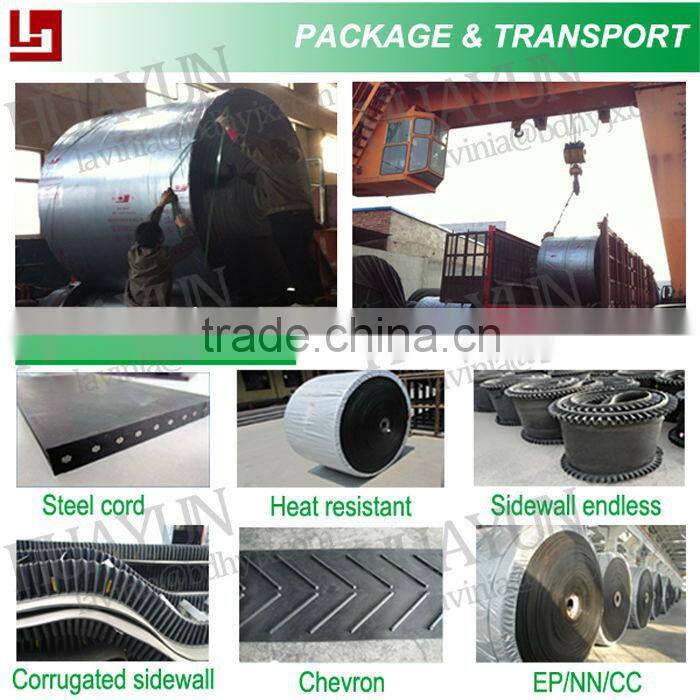 800s Whole Core Fire Resistant Conveyor Belt PVC Rubber Conveying Belt for Coal Mine