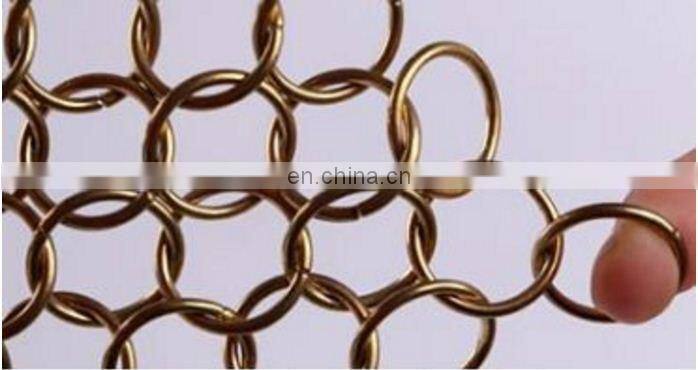 Stainless Steel Decorative Metal Chain Braid Ring Mesh