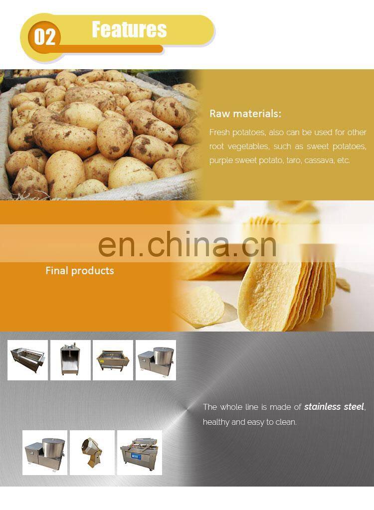 semi automatic fried chips crisps production line potato chips making machine