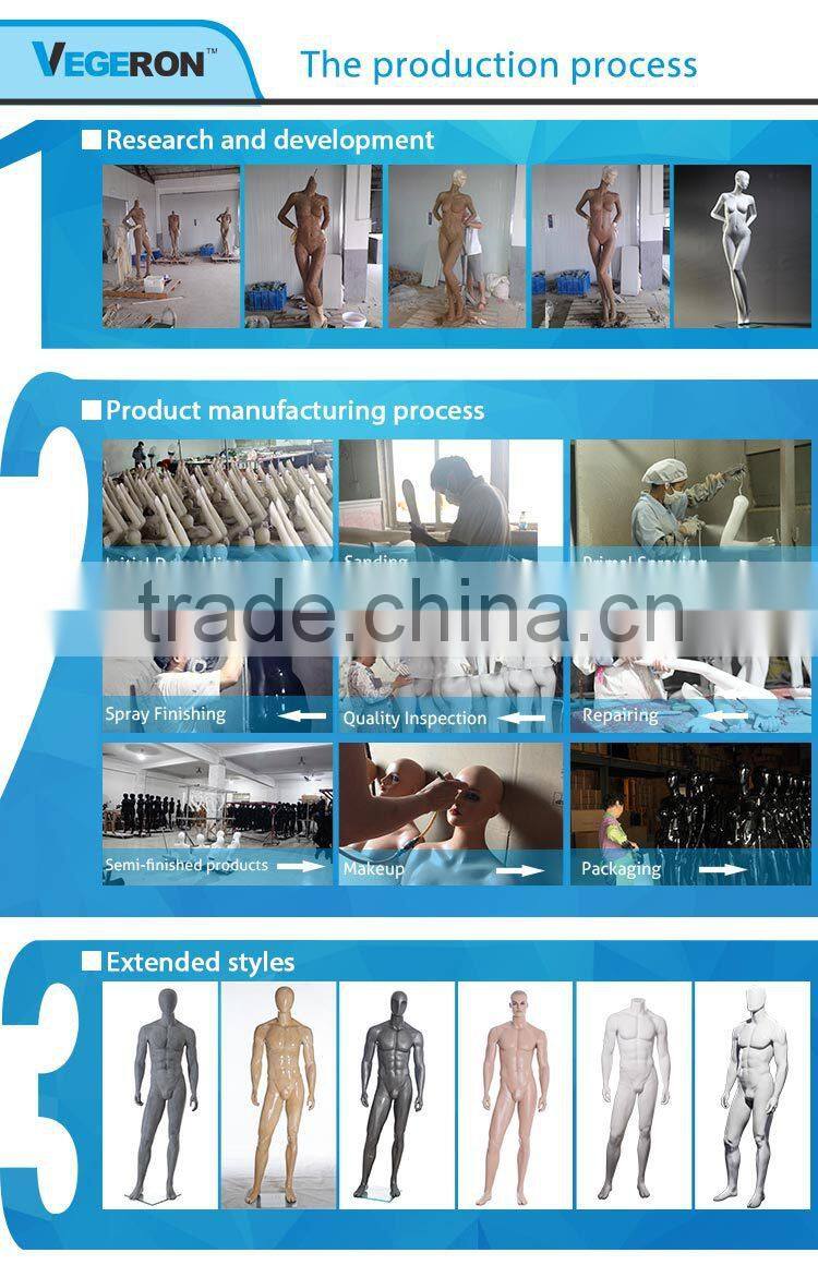 window display high quality fiberglass female torso mannequin