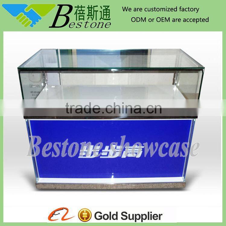 free standing cheap glass cell phone display showcase