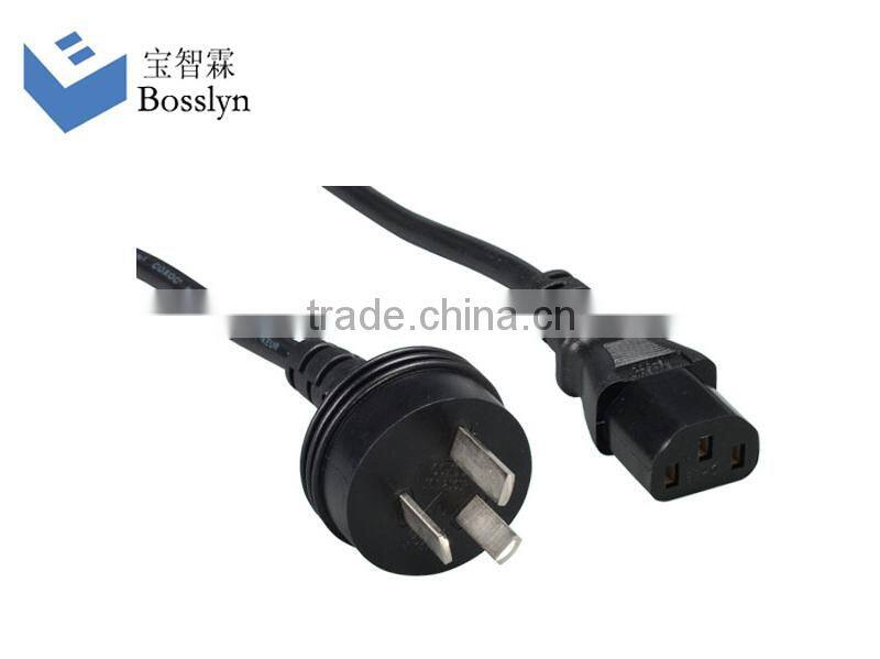 Upmarket Quality Factory Price Australian type power cord/Australian Extension Cord with SAA Certification/Australia 3pin power