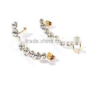 Charm earings for women 2015 diamonds ear cuff