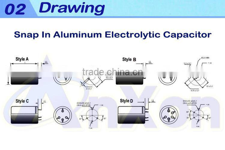 Electrolytic Capacitor 500V 560MFD Photo Flash Capacitor 500V 560uF