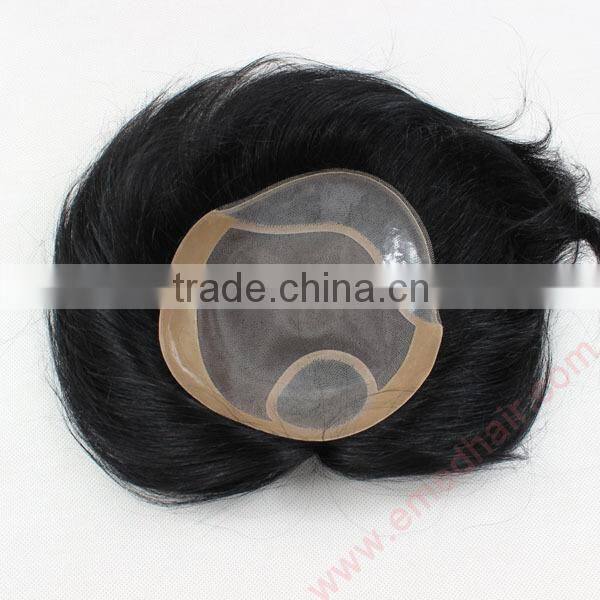 Highest Quality Brazilian Human Hair Mens Wigs