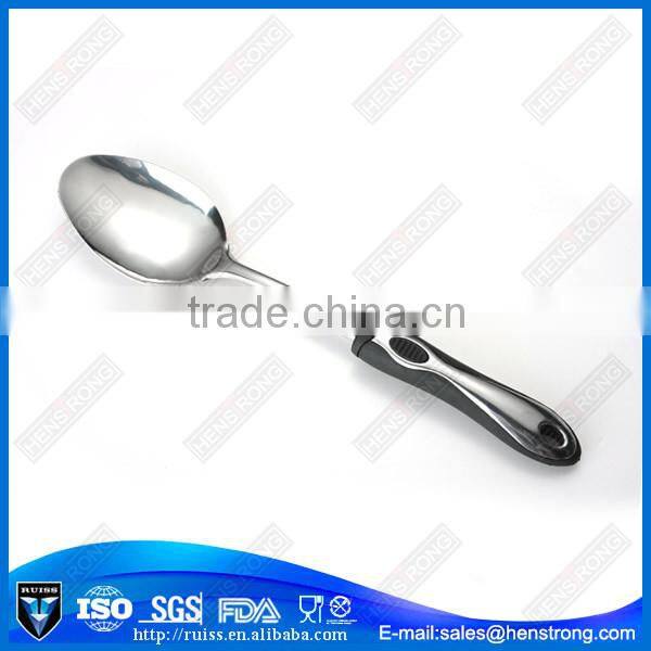 Heat resistant rubber handle rice spoon