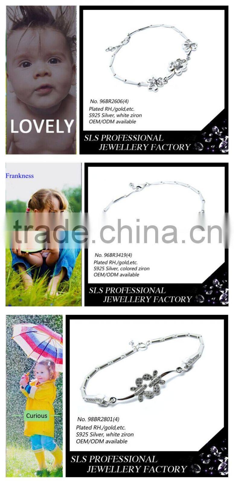 Brazilian bracelet mouse head designs bracelet silver 925 bulk custom bracelet for little boys fashion