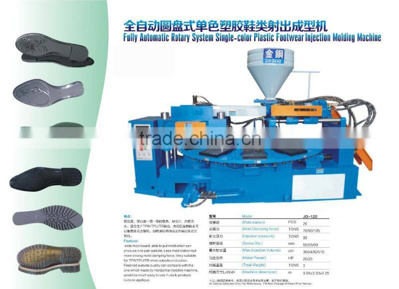 PVC sole injection machine