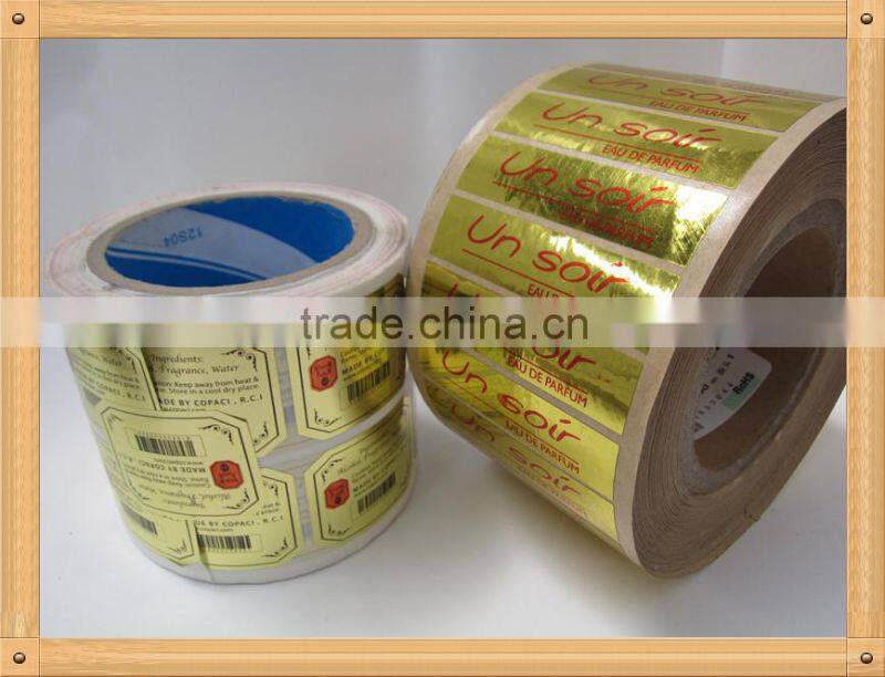 printed cosmetic label sticker of new design
