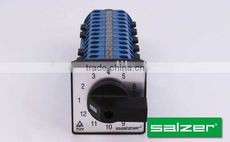 Salzer Multi-step SA16 12-12 rotary switch 12 position (TUV,CE and CB Approved)